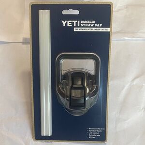 YETI Rambler Black Lid with Clear Straw